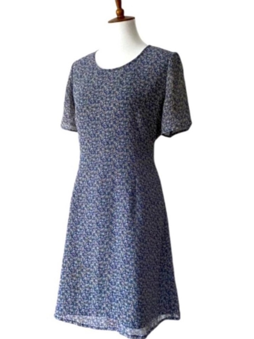 Laura Ashley 10 Vintage Dress Large 90s Grunge Sheer Y2K Summer Cottage Fall